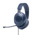 JBL Quantum 100 - Blue - Wired over-ear gaming headset with flip-up mic - Hero